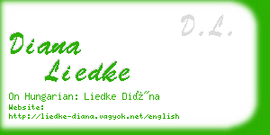 diana liedke business card